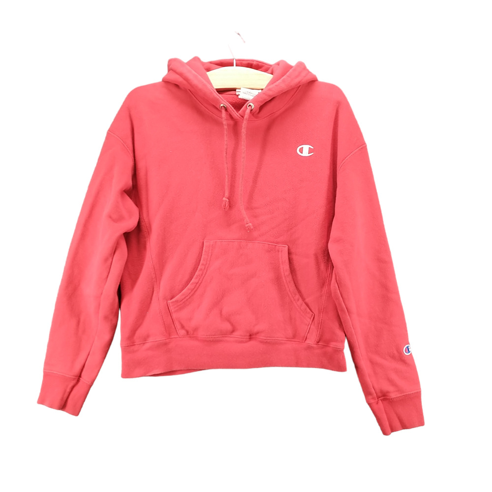 Champion Reverse Weave Mens Hoodie Sweatshirt Red Small Long Sleeve Cotton Blend
